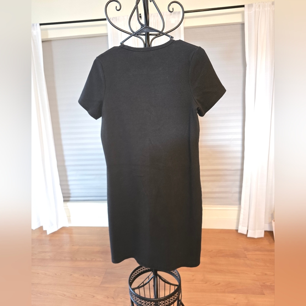 Wilfred Free OASIS DRESS Aritzia Wilfred Classic Black Mini Dress Large - Picture 7 of 10